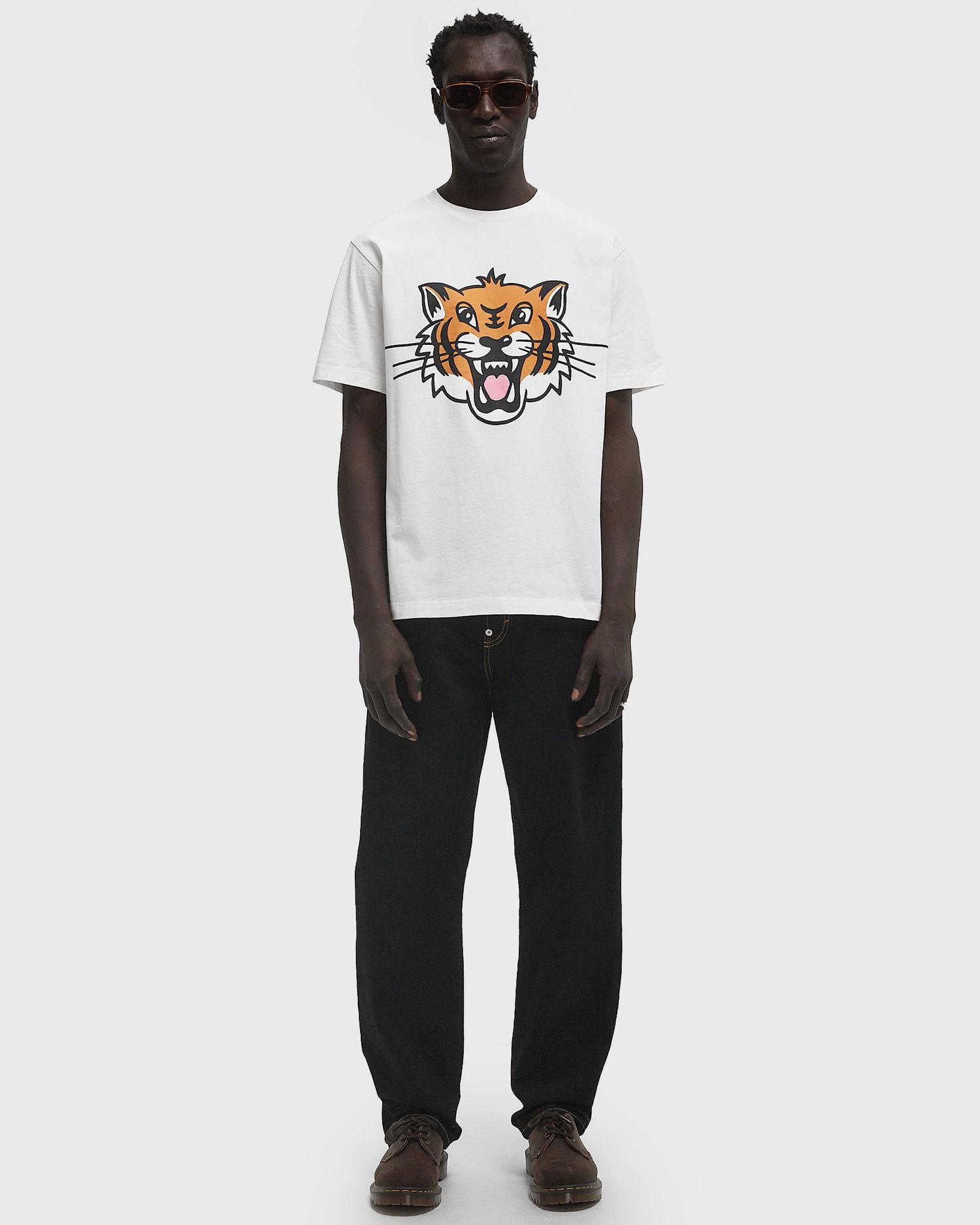 Tričko KENZO KENZO Happy Tiger Classic T-Shirt XXL Biela | FF55TS5334SG.02, 1