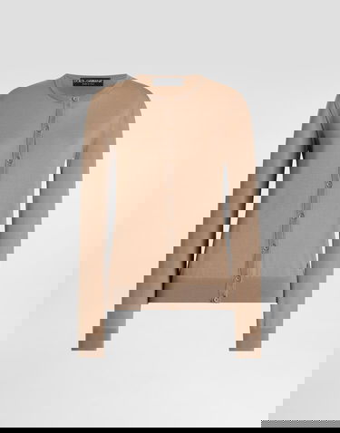 Sveter Dolce & Gabbana Cashmere Cardigan 46 Béžová | FXV09ZJBW0PM0444, 0