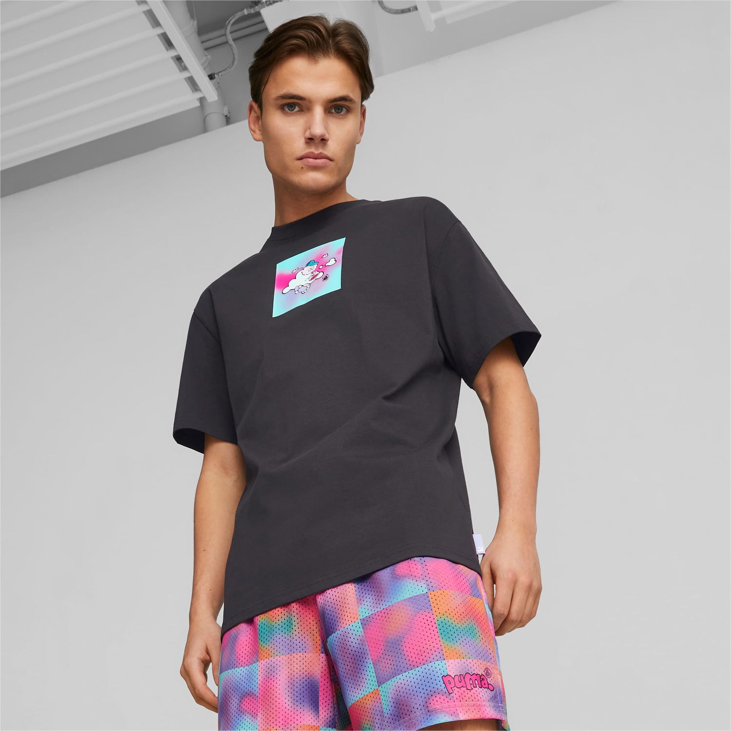 Tričko Puma X 8ENJAMIN T-Shirt Šedá | 539820_01, 0