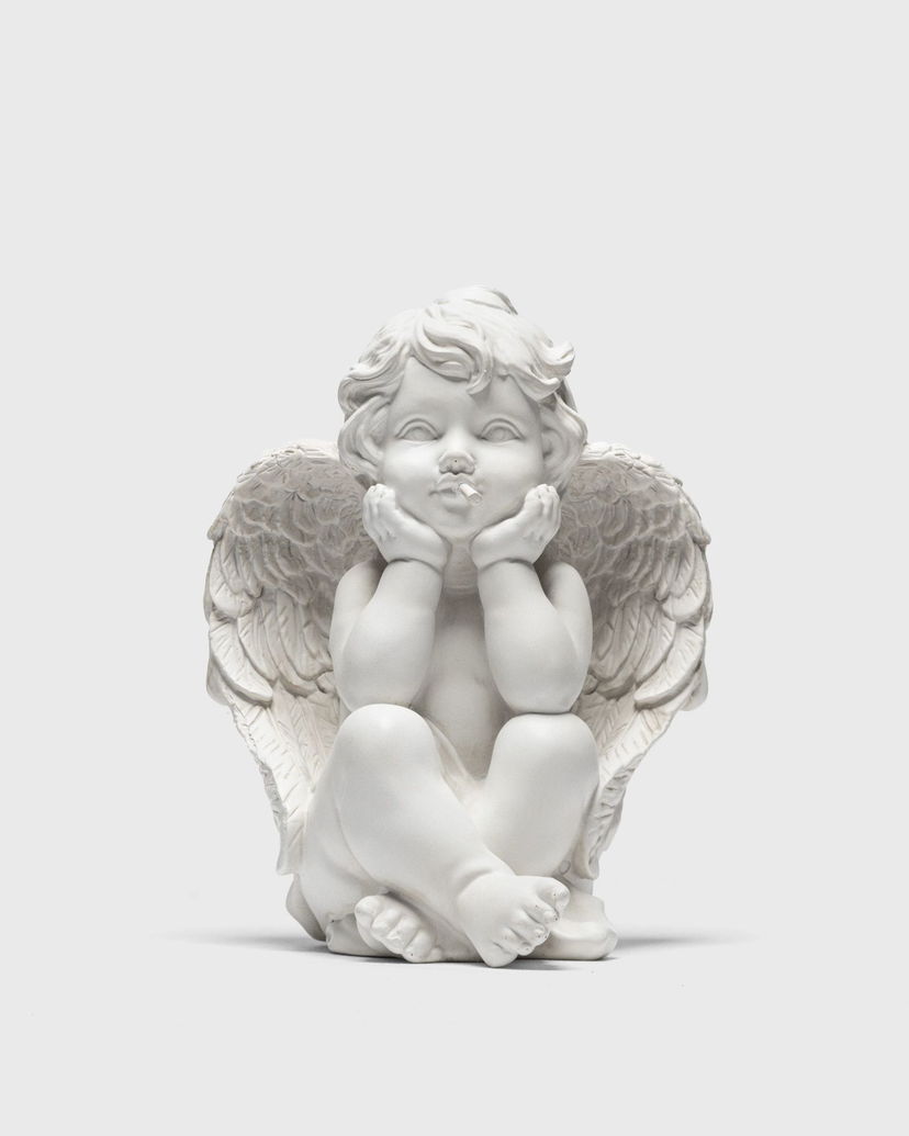 Home decor Fucking Awesome Smoking Cherub Hide-A-Key Home Decor Biela | PN20165-WHITE