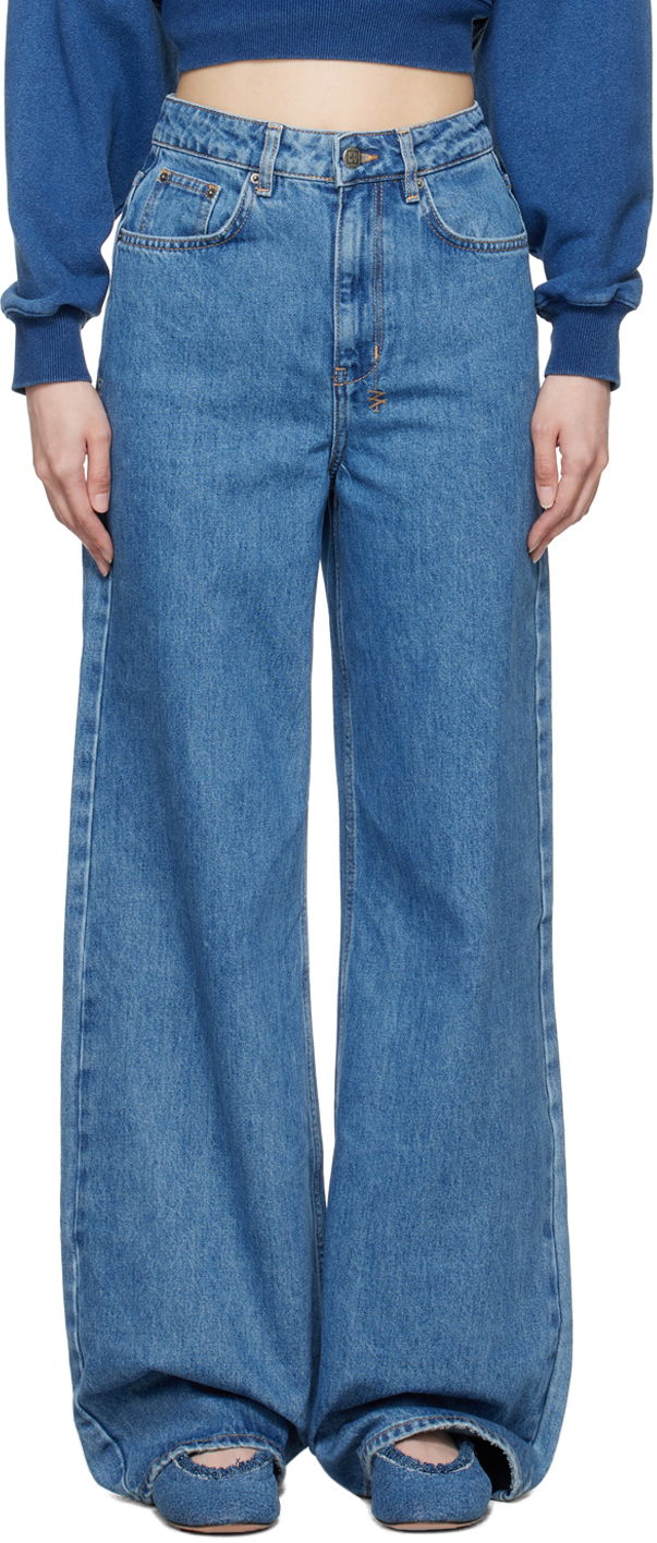 Džínsy Ksubi Strider Heritage Wide Leg Jeans Modrá | WSP24DJ012, 0