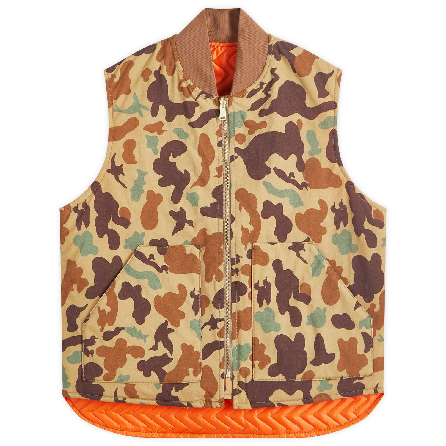 Vesta BEAMS Beams Plus Work Puffer Vest Hnedá | 3806-0113-791-24, 0