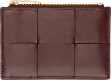 Peňaženka Bottega Veneta Intrecciato Leather Card Holder Vínová | 765460 VCQCB, 0
