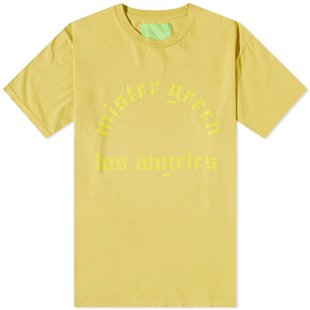 Tričko Mister Green Old School Tee Žltá | MG-OLDSCHLTEE-MOS, 0