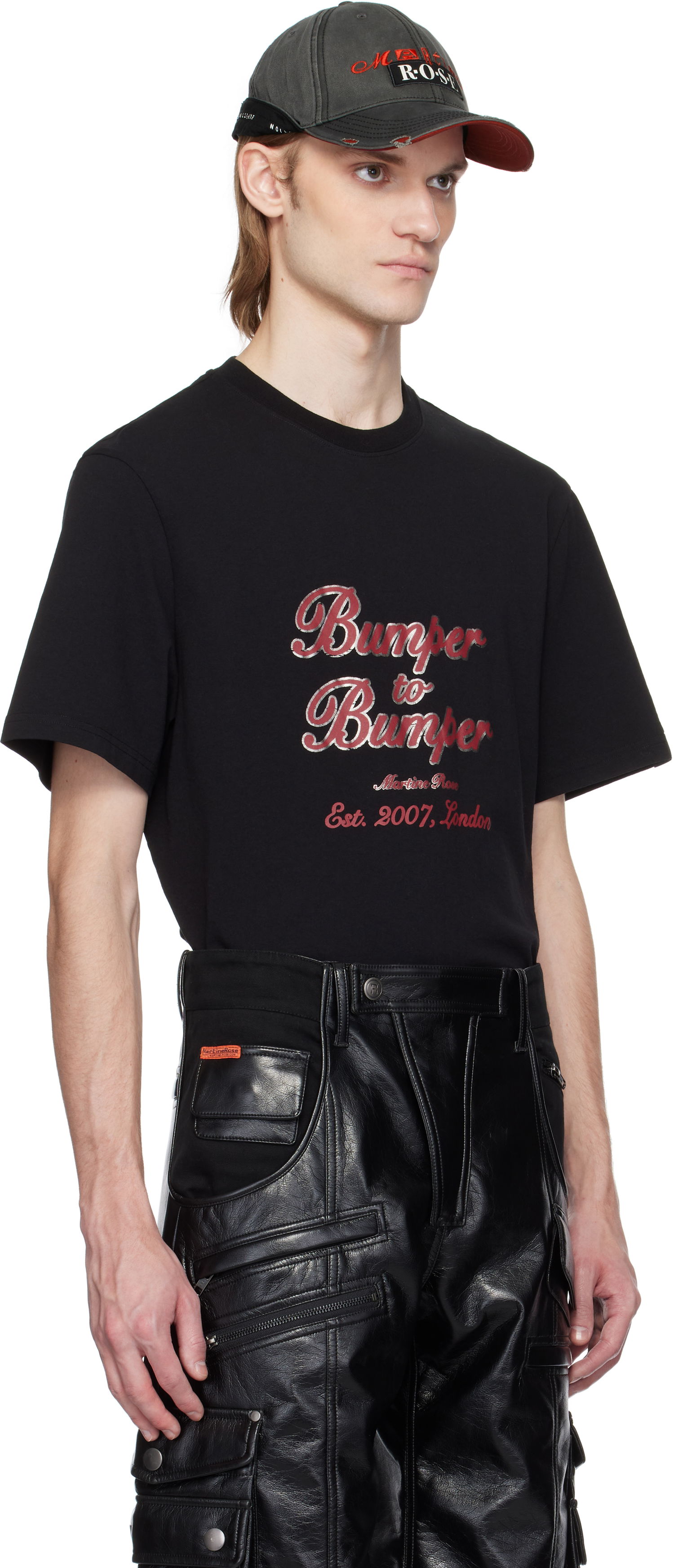 Tričko Martine Rose Martine Rose Bumper to Bumper Classic T-Shirt Čierna | 603JE03001E, 1