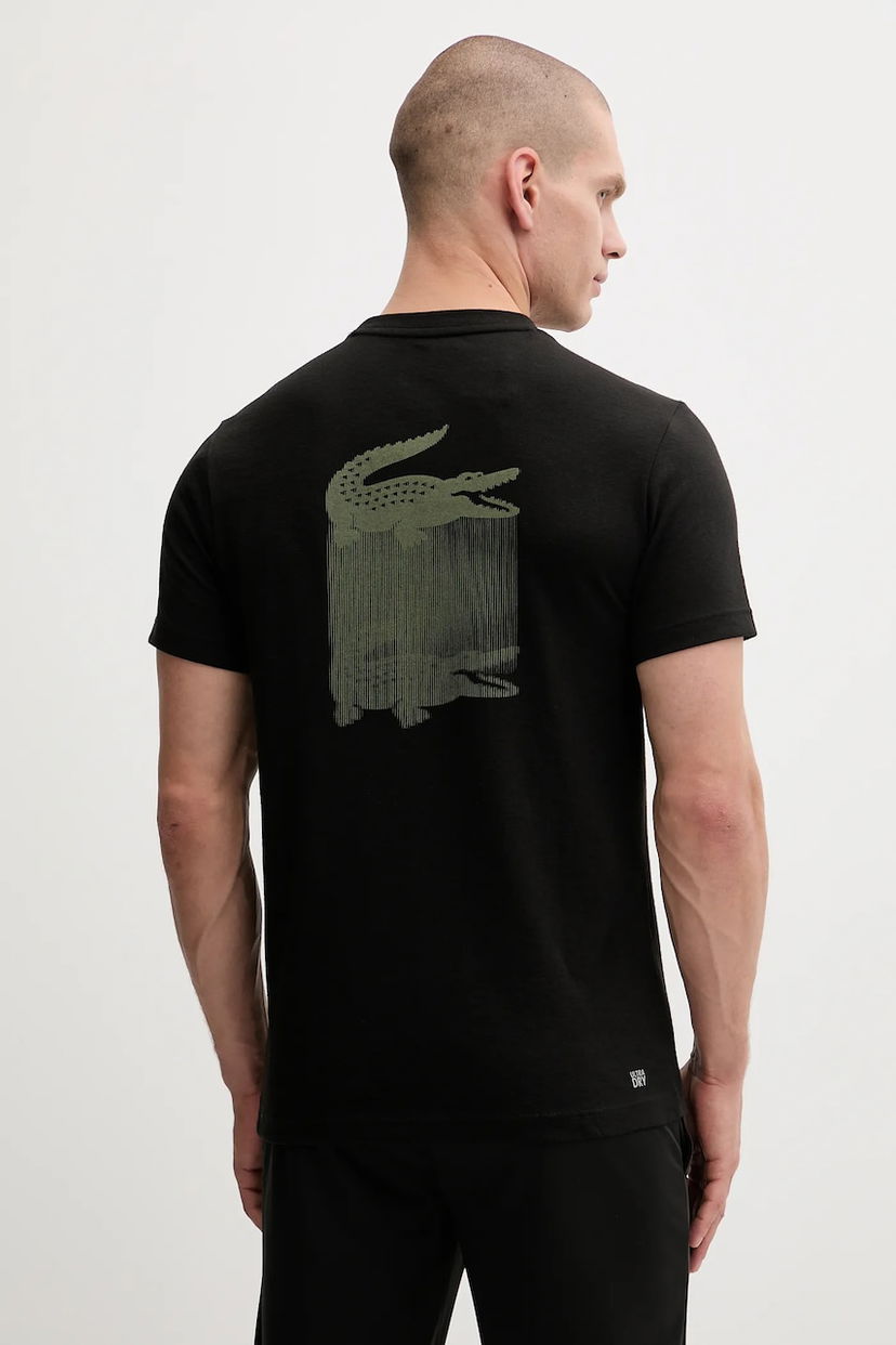 Tričko Lacoste Lacoste Graphic T-Shirt Čierna | TH4780