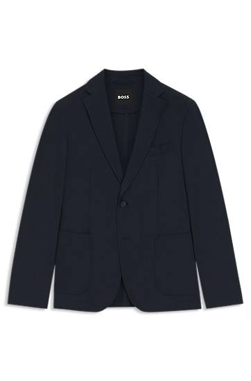 Bunda BOSS Slim-Fit Packable Water-Repellent Stretch Blazer Navy | 50543480, 0