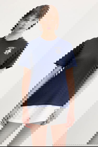 Tričko Sporty & Rich Sporty & Rich Bh Crest Soft T-Shirt Navy | TO089626256BL106, 1