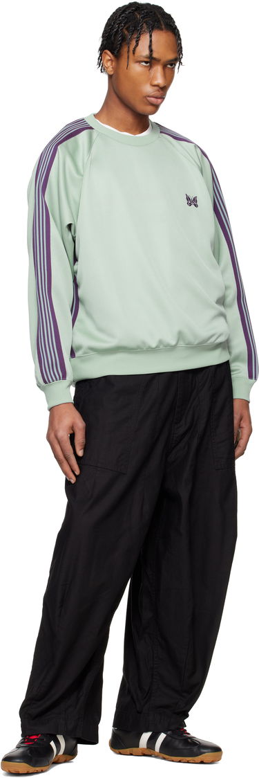 Mikina Needles Needles Track Crew Neck Sweatshirt Zelené | QV306, 3