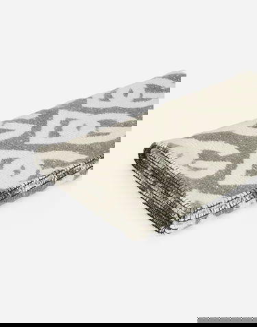 Home decor Dolce & Gabbana Dolce & Gabbana Wool, Silk, And Cashmere Monogram Pattern Blanket Onesize Šedá | TCE012TCAN1U0020, 3