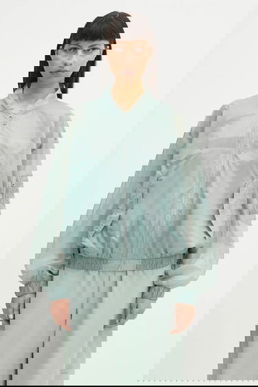 Bomber bunda Maison Margiela MM6 Maison Margiela x Salomon Transitional Translucent Bomber Jacket Tyrkysová | S52AM0327, 0