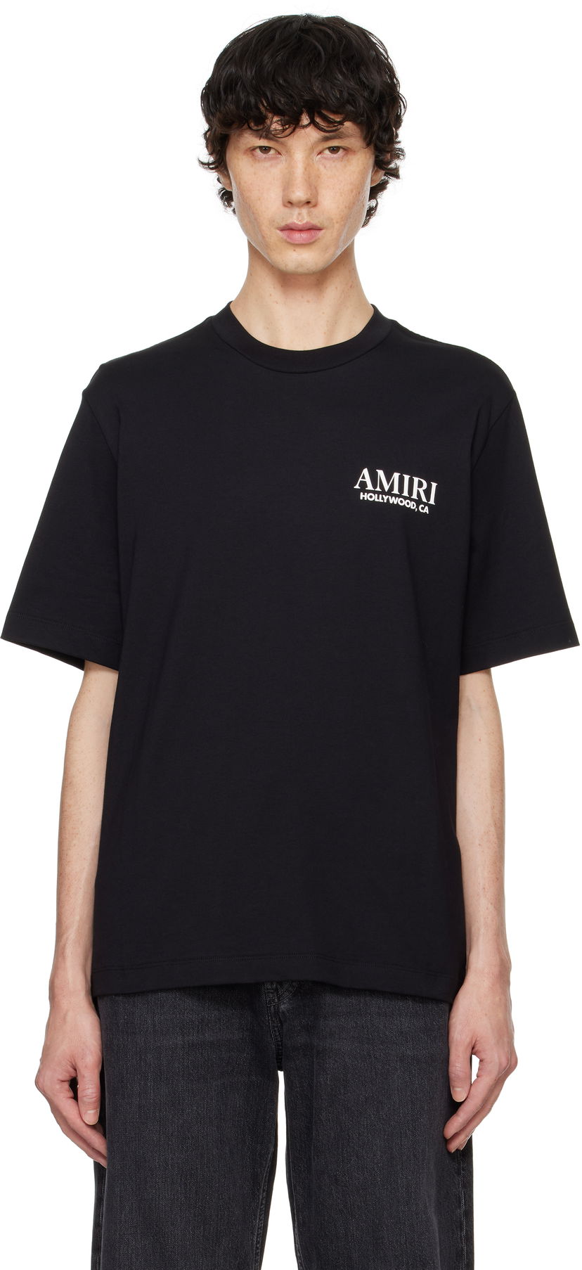 Tričko AMIRI Stacked T-Shirt Čierna | AMJYTE1075