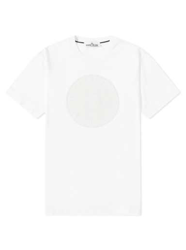 Tričko Stone Island Industrial Two Textured Print T-Shirt Biela | 79152NS92-V0001