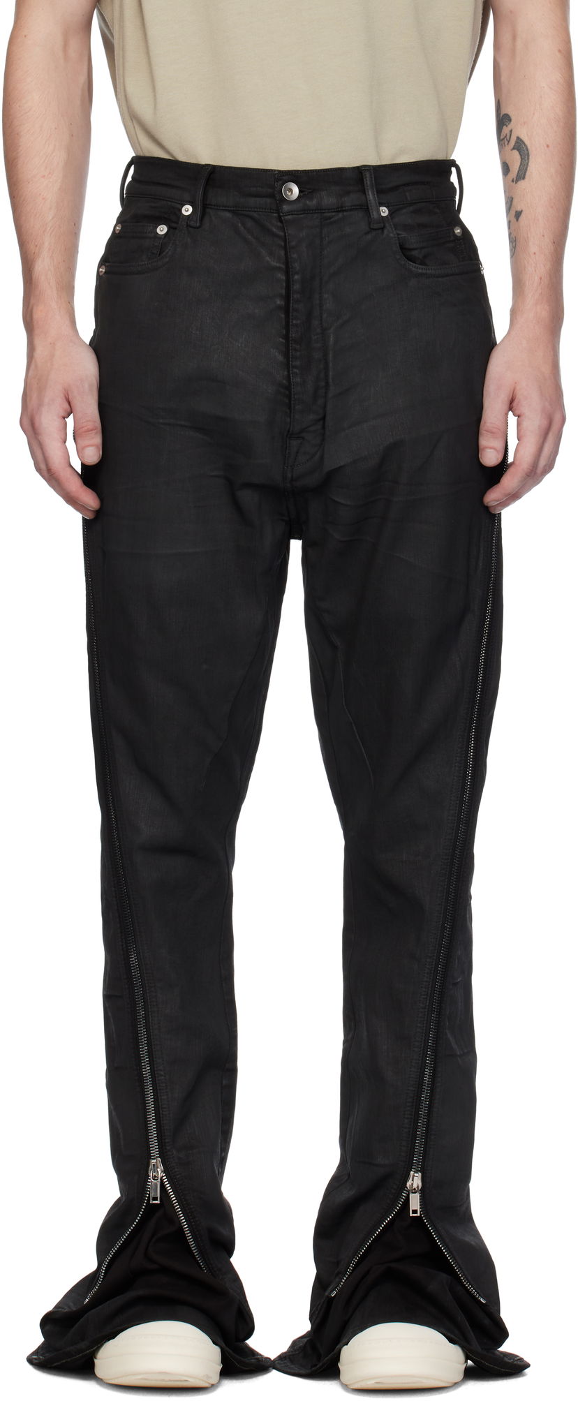 Džínsy Rick Owens DRKSHDW Jeans Bolan Banana Čierna | DU02D2363 SBW