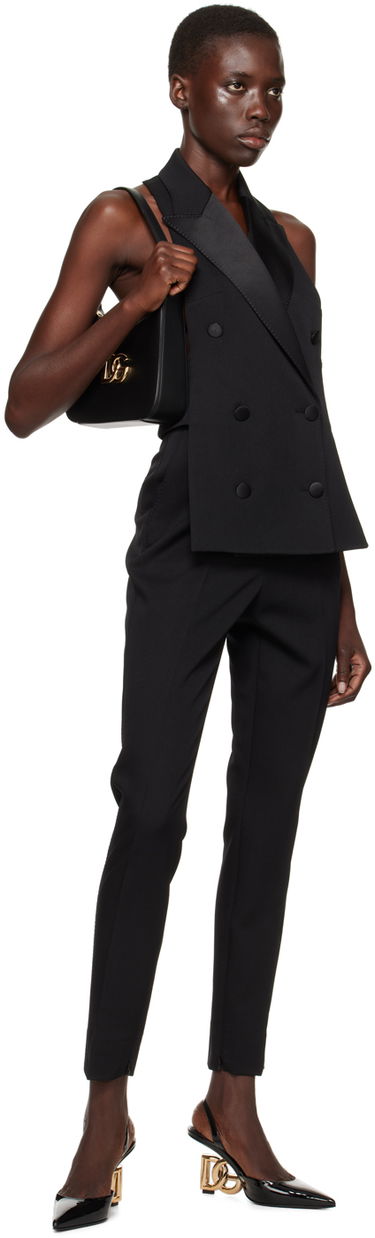 Nohavice Dolce & Gabbana Creased Dress Trousers Čierna | FTC30T FU28J, 3