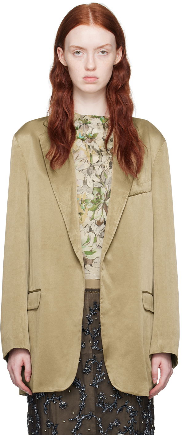 Bunda Dries Van Noten Dries Van Noten Open Blazer Zelené | 232-010401-7286, 0