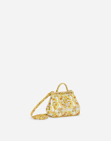 Kabelka Dolce & Gabbana Dolce & Gabbana Sicily Polished Calfskin Bag With Majolica Print Žltá | EB0003AQ975HG3OB, 2