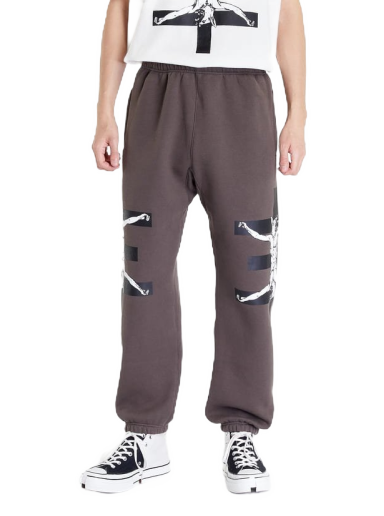 Tepláky Pleasures Psychic x TV Sacrifice Sweatpant Hnedá | P22W022 PEPPER