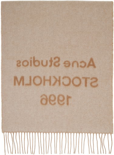 Šál Acne Studios Acne Studios Logo Jacquard Scarf Čierna | CA0367-, 3