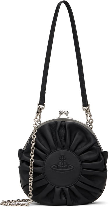 Taška cez rameno Vivienne Westwood Vivienne Westwood Rosie Circle Frame Crossbody Bag Čierna | 4B01000UW-L001L-, 0