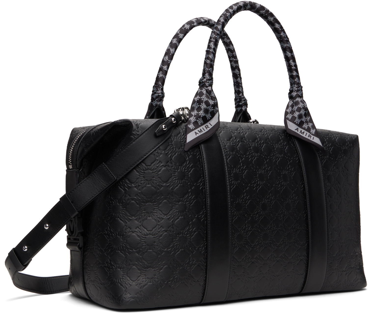 Cestovná taška AMIRI 'MA' Quad Embossed Leather Duffle Bag Čierna | AMBGTH1006, 1