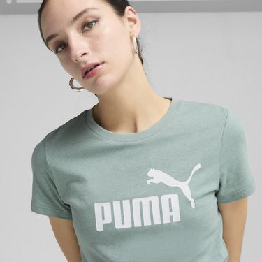 Tričko Puma ESS No. 1 Logo Heather T-Shirt Zelené | 684969_30, 4