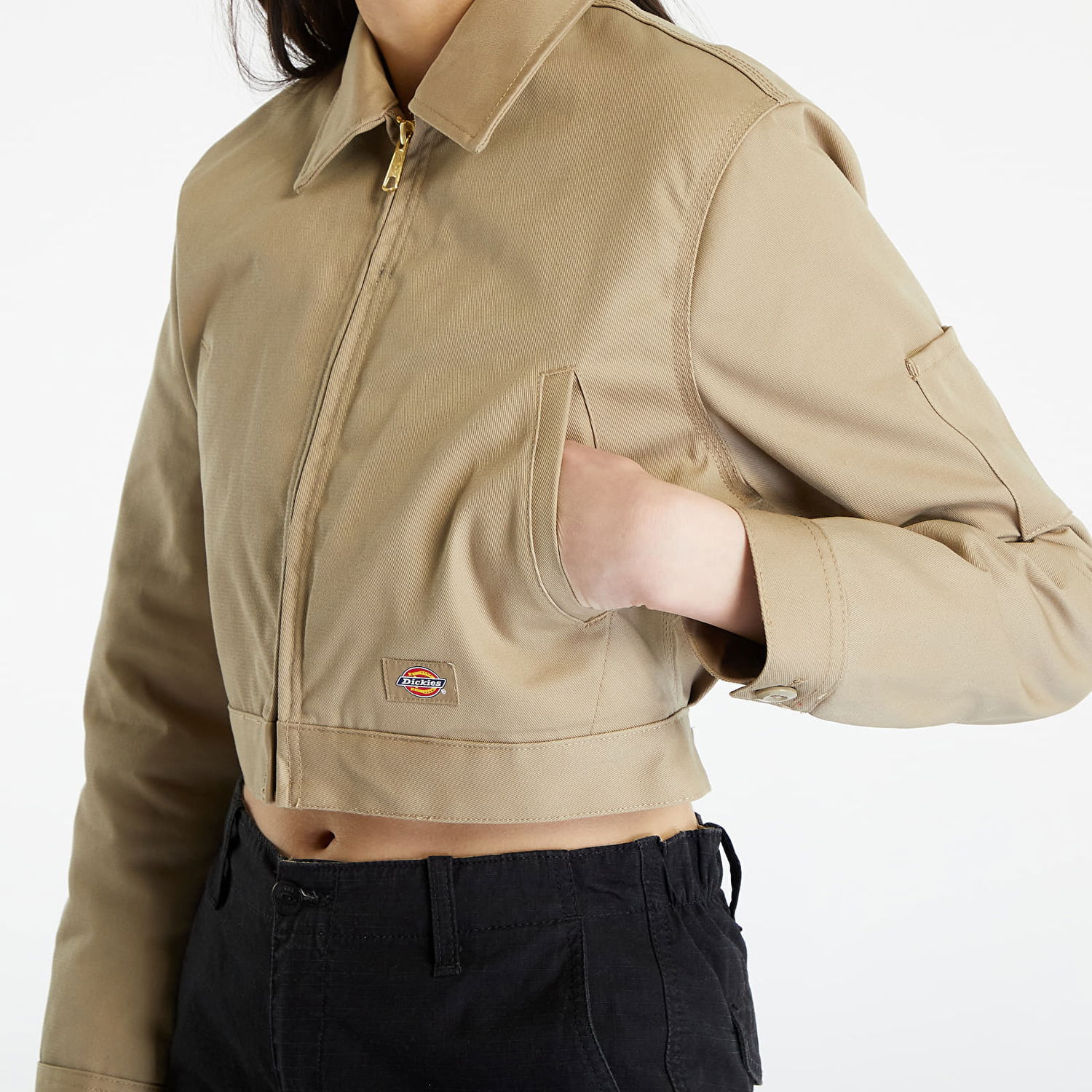 Bunda Dickies Lined Eisenhower Cropped Rec Jacket Hnedá | DK0A4XKCKHK1, 1