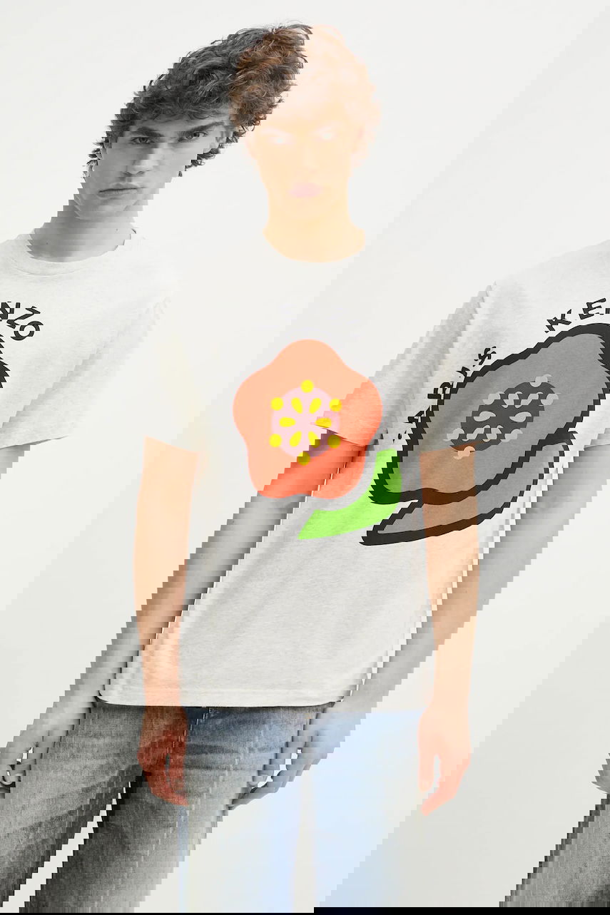 Tričko KENZO Graphic T-Shirt Šedá | FF55TS5304SG.93, 0