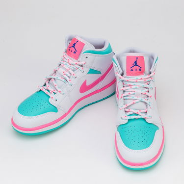 Tenisky a topánky Jordan Air Jordan 1 Mid GS "Digital Pink" Biela | 555112-102, 2