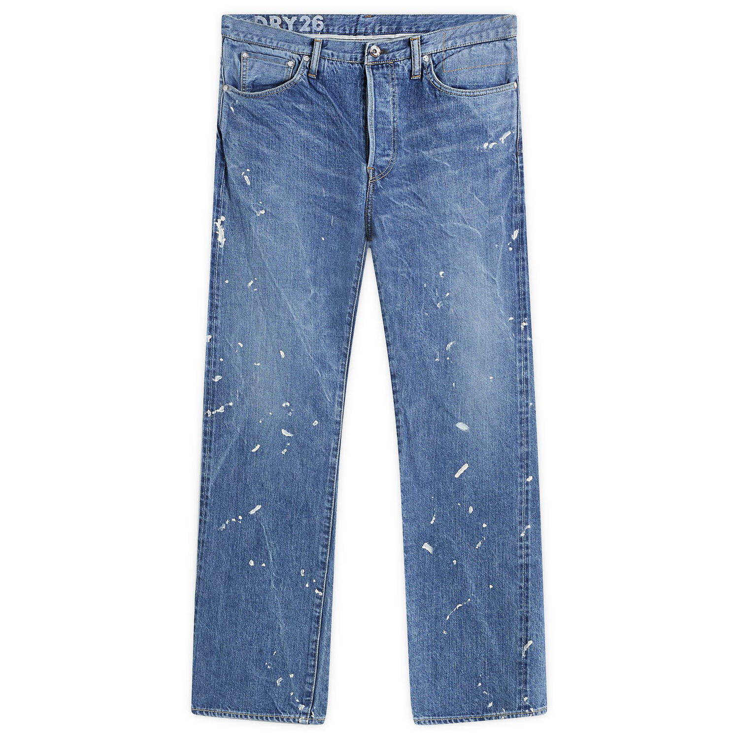 Džínsy visvim Social Sculpture 11 Paint Splatter Distressed Jeans Modrá | 0125205005012, 0