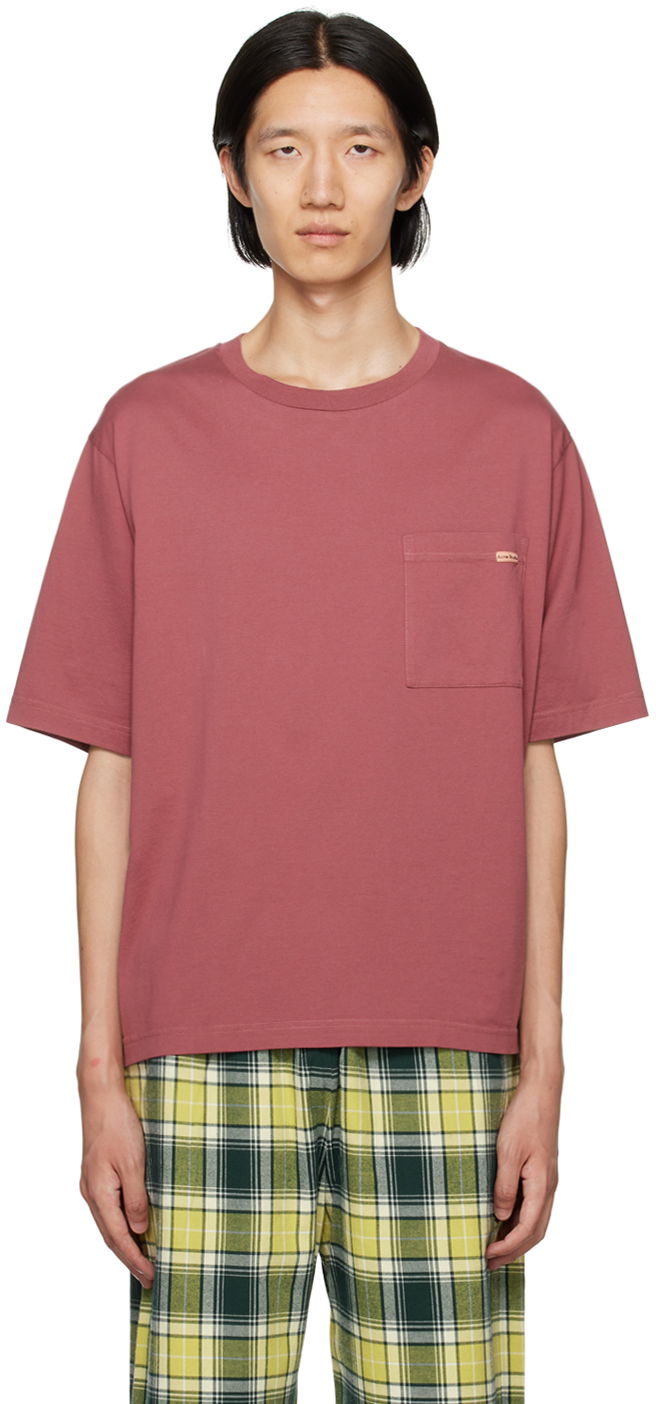 Tričko Acne Studios Pocket T-Shirt Červená | CL0219-, 0