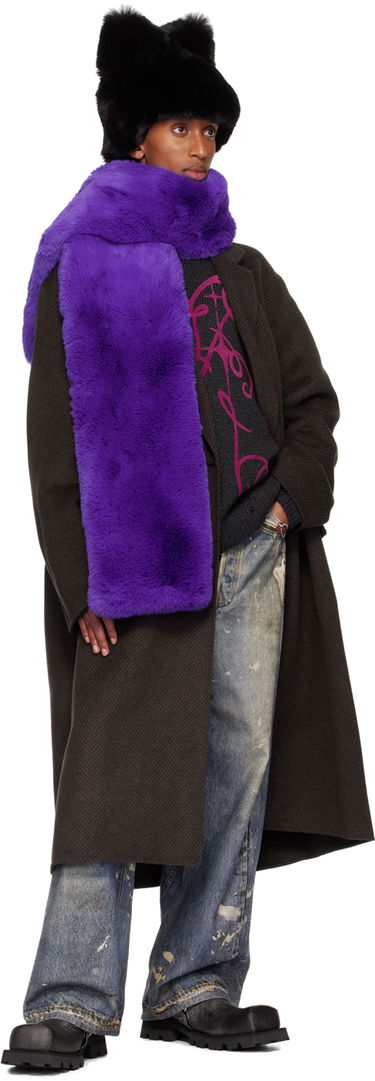 Šál Acne Studios Acne Studios Furry Scarf Fialová | CA0349-, 2