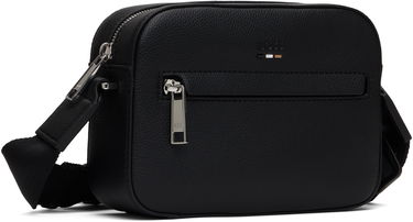 Taška cez rameno BOSS BOSS Pebble-Grained Messenger Bag Čierna | 50537303, 1