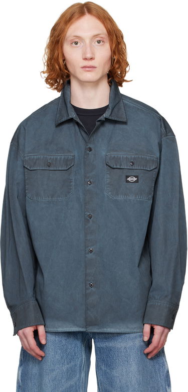 Košeľa Alexander Wang Alexander Wang Oversized Workwear Shirt Modrá | 6WC1251086, 0