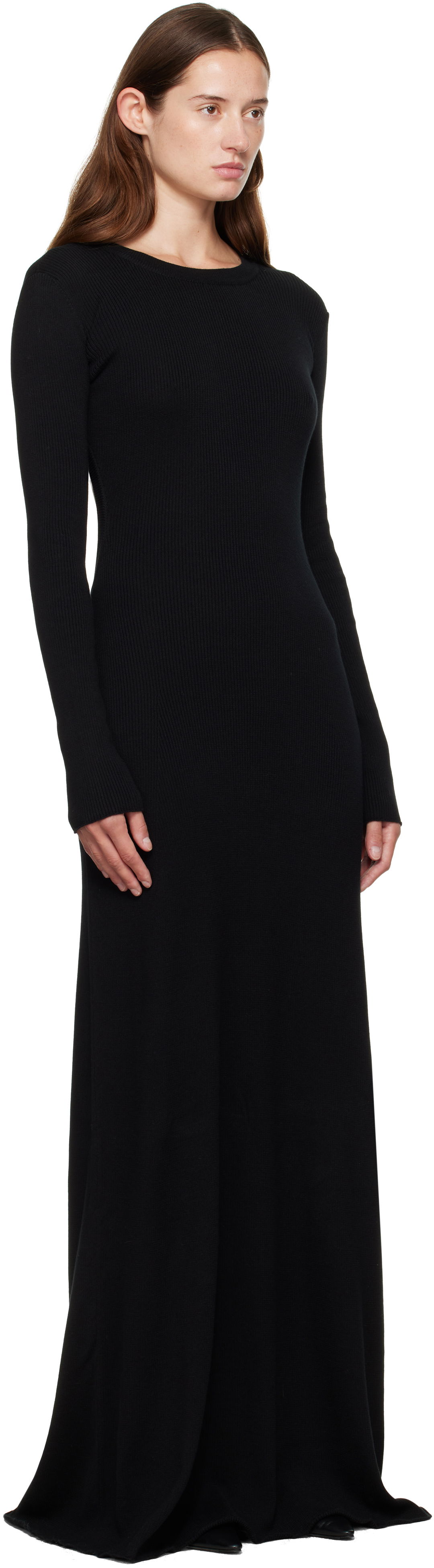 Šaty Ann Demeulemeester Ann Demeulemeester Eva Open Back Knitted Maxi Dress Čierna | 2520-W-KN12-FA049-099, 1