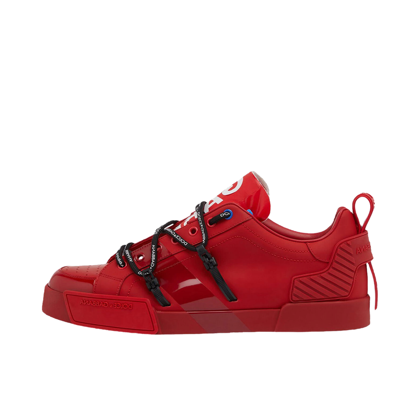 Tenisky a topánky Dolce & Gabbana Portofino Strapped Red White Červená | CS1783AJ986_89689