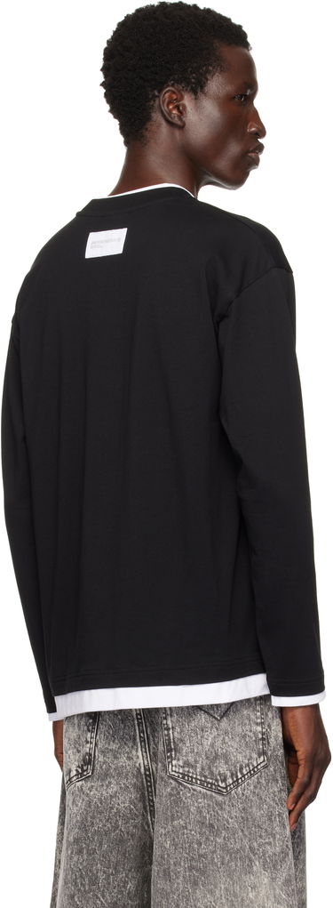 Tričko AAPE by A Bathing Ape AAPE by A Bathing Ape 'AAPE Now' Layered Long Sleeve T-Shirt Čierna | AAPLTM1543XXNBKX, 2