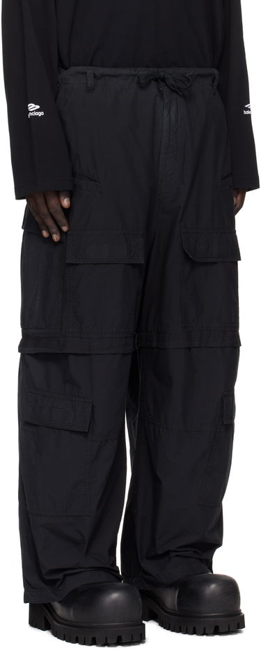 Cargo nohavice Balenciaga Ripstop Large Cargo Pants Čierna | 803458TQM101000, 1