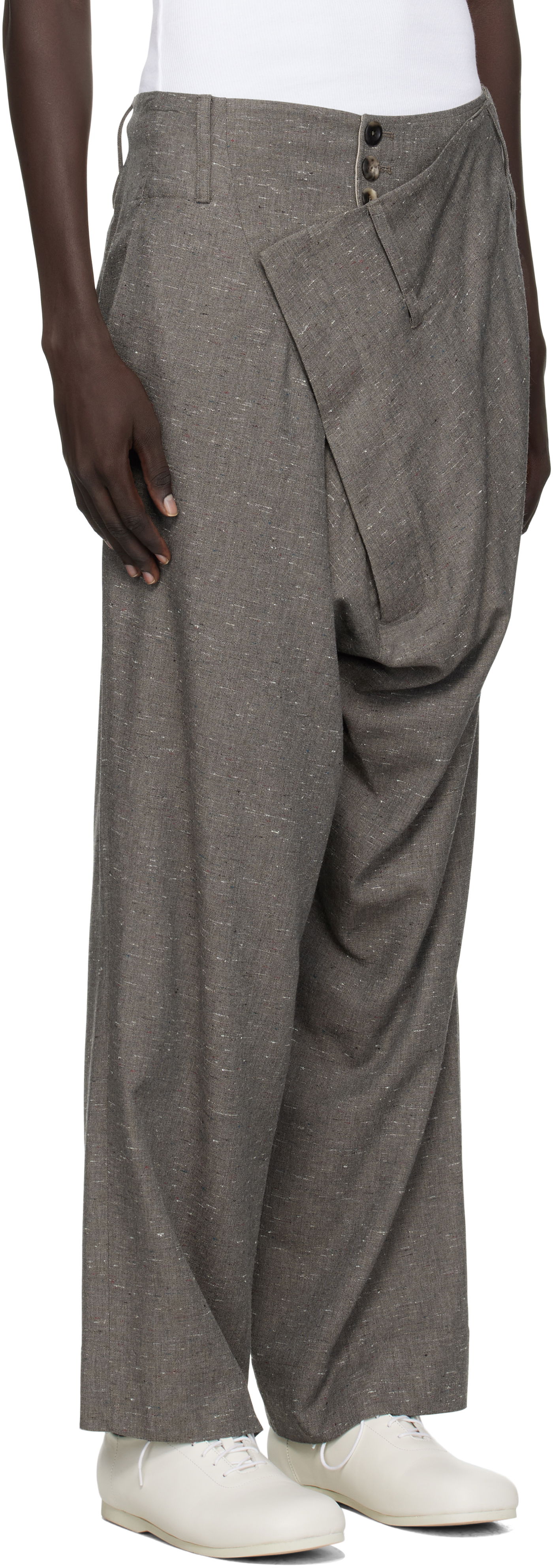 Nohavice Vivienne Westwood Vivienne Westwood Inferno Trousers Šedá | 2F01001P-W017Q-, 1