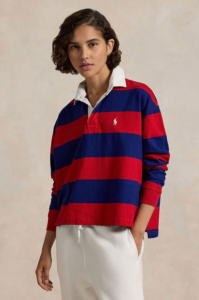 Polo tričko Polo by Ralph Lauren Long Sleeve Shirt Červená | 211943012