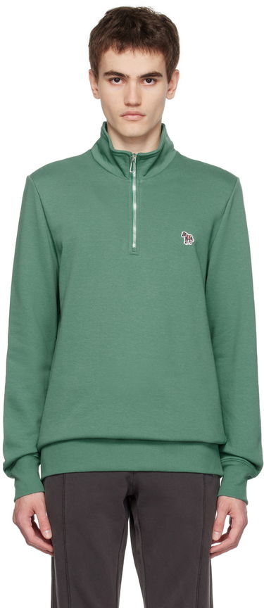 Mikina Paul Smith PS Paul Smith Half-Zip Sweatshirt Zelené | M2R-168TZ-L21116-37A, 0