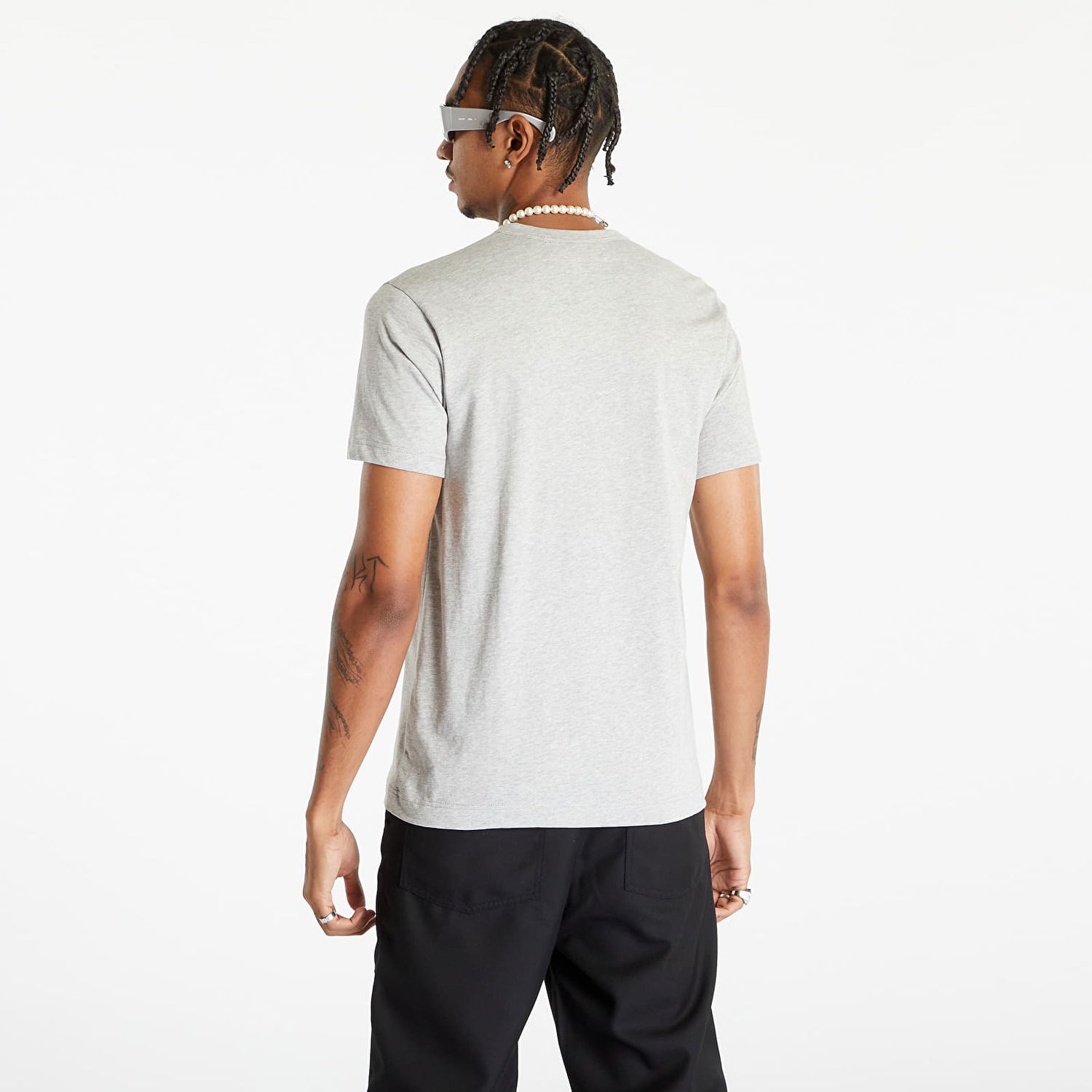 Tričko Comme des Garçons Lacoste x SHIRT Knit T-Shirt Šedá | FL-T011 Top Grey, 1