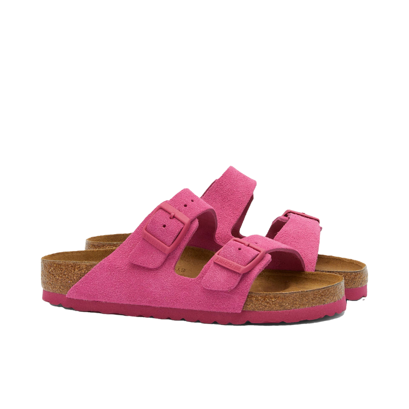 Tenisky a topánky Birkenstock Women's Arizona Suede in Fuchsia Tulip, Size EU 36 | END. Clothing Ružová | 1027124