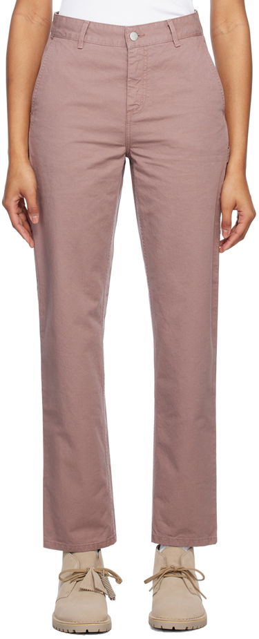 Nohavice Carhartt WIP Pierce Cotton Straight Leg Pants Fialová | I026588, 0