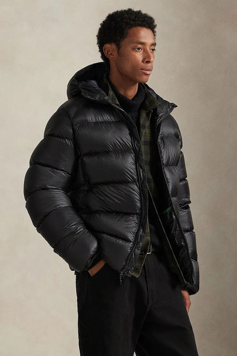 Prešívaná bunda Polo by Ralph Lauren LW NYLON Winter Hooded Puffer Jacket Čierna | 710968113002