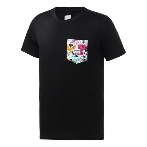 Tričko adidas Originals Originals Walker Pocket T-Shirt Čierna | DU8340
