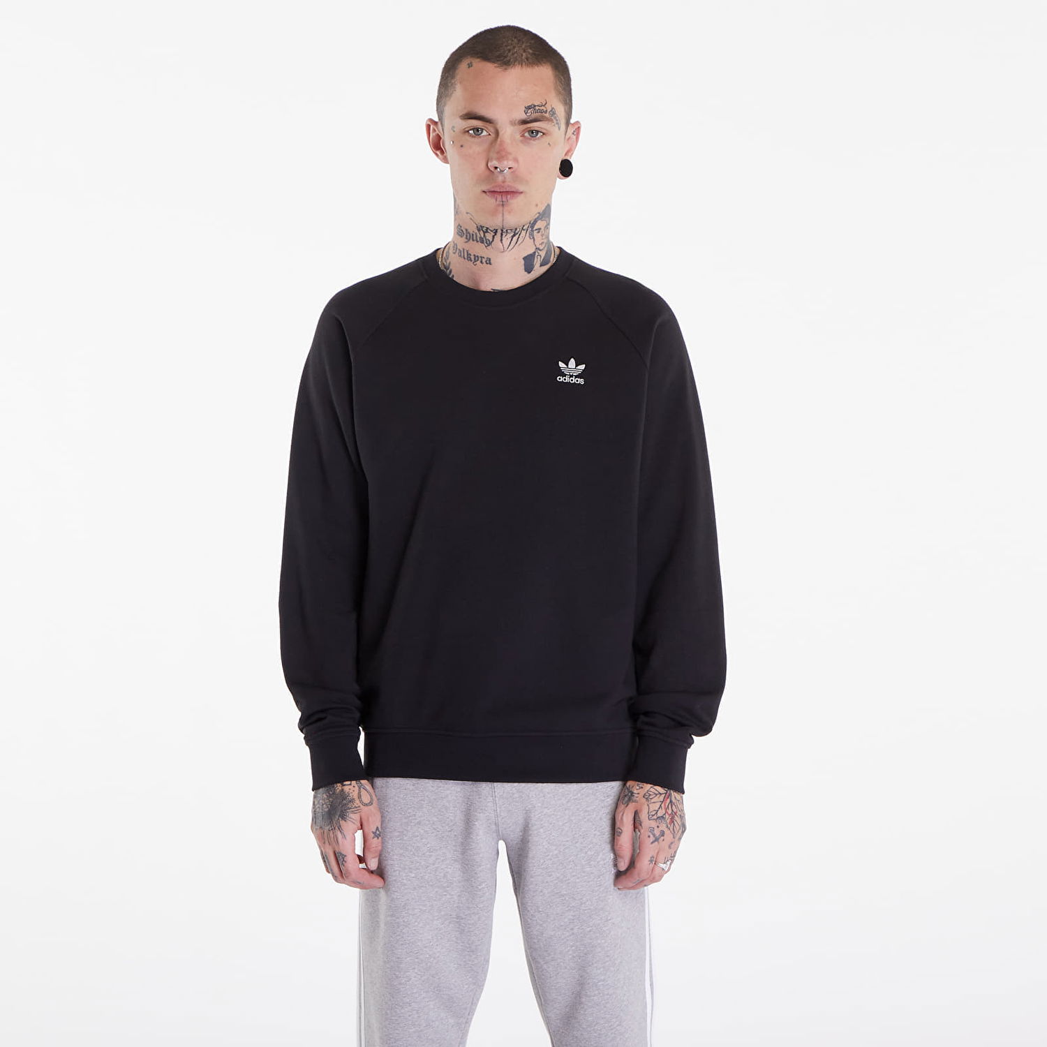 Mikina adidas Originals Essentials Crew Black Čierna | IW5792, 0