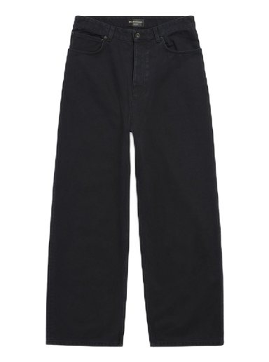 Nohavice Balenciaga Baggy Soft Left Hand Denim Pants Čierna | 745213TNW111700
