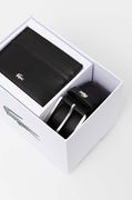 Lacoste Card Case and Leather Belt Set