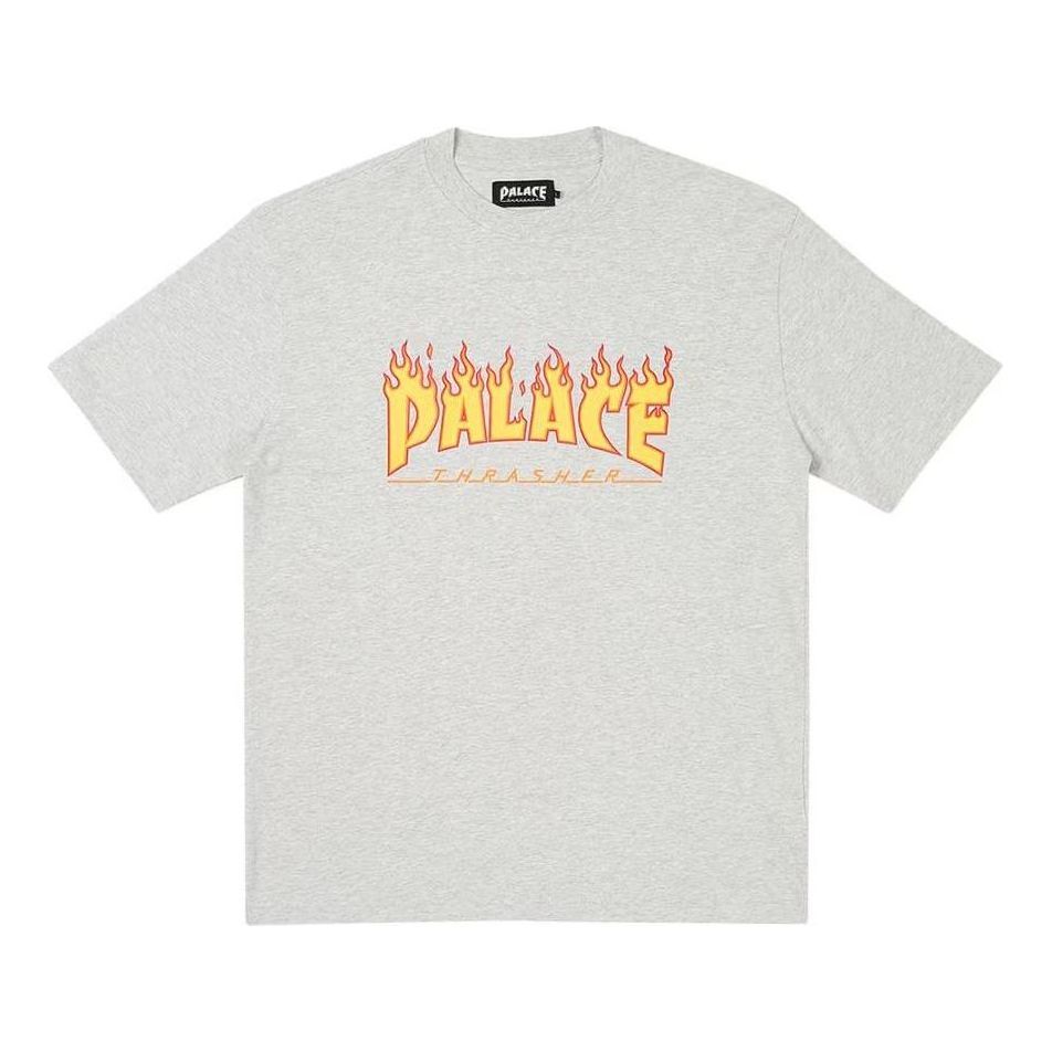 Tričko Palace Palace x Thrasher Flame Logo Graphic T-Shirt Šedá | P25THTS003, 0